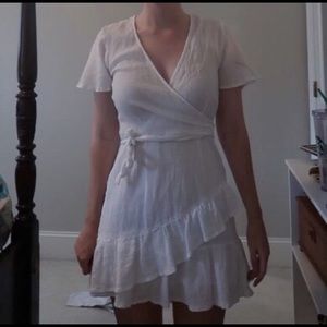 Princess Polly White Wrap Dress